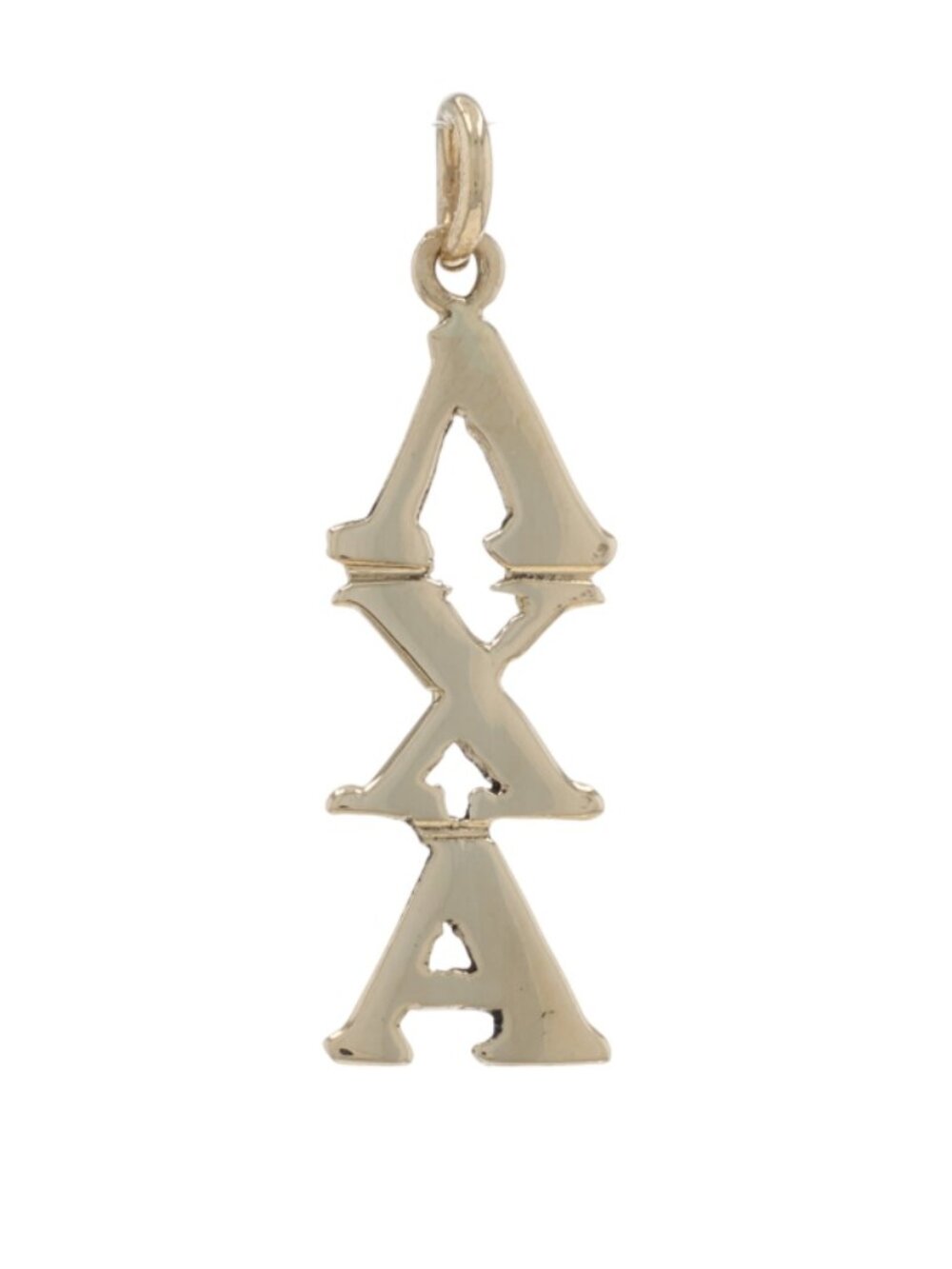 Yellow Gold Lambda Chi Alpha Charm - 14k Fraternity Greek Society